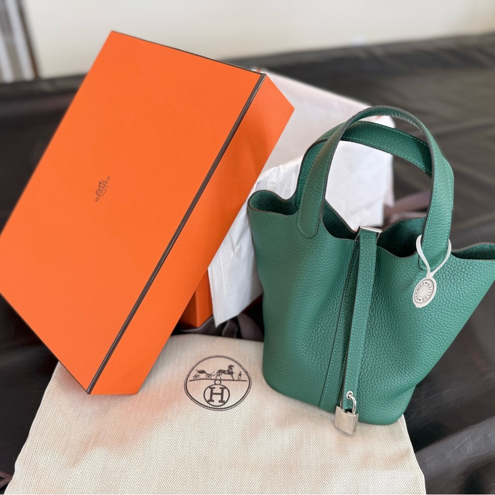 Hermes Picotin 18 Vert Moyen BNIB